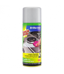 Silicone aerossol 3M Brilho Inox 170 ml Scoth Brite 