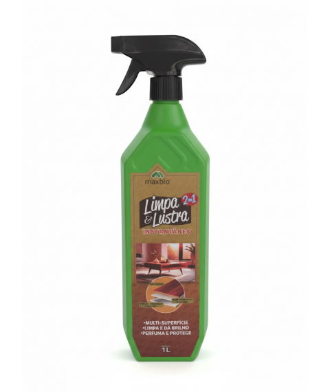 LIMPA E LUSTRA 2em1 inox e moveis multi uso gatilho 1 lt Maxbio 