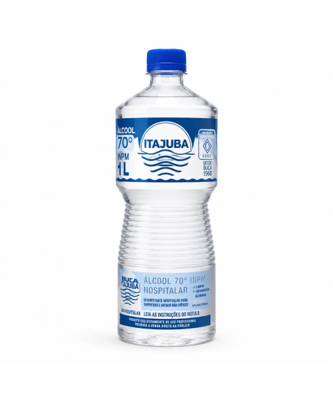 Álcool 1 lt 70º liquido hospitalar ITAJUBA